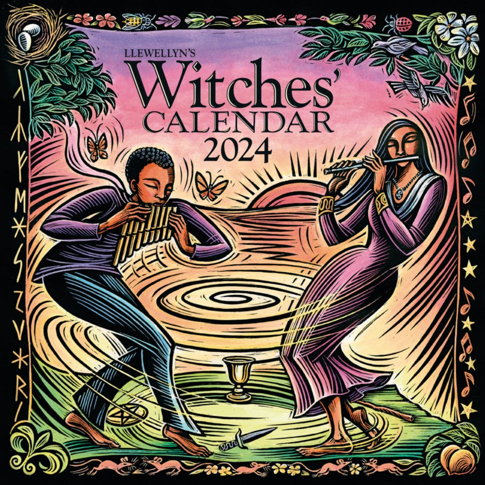 2024 Witches Calendar Stationery + Pencils Llewellyn   